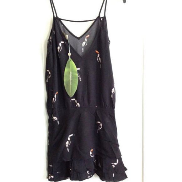FARM Rio Jungle Tucanos Sleeveless Mini Dress - Picture 4 of 14
